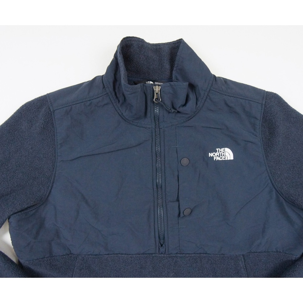 North Face Sweater Womens Large Blue Fleece 1/2 Zip Pullover Outdoors Ladies - Picture 2 of 12